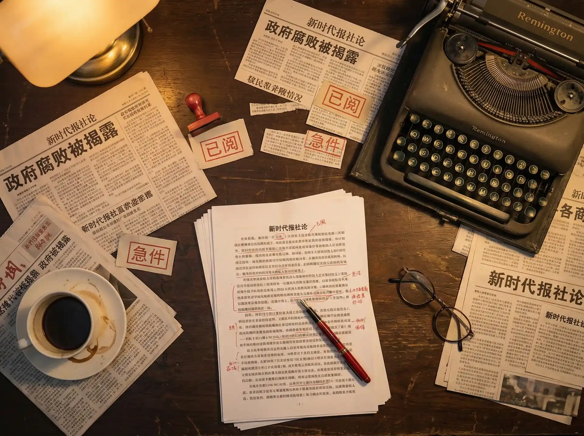91黑料 - 报社编辑部工作场景